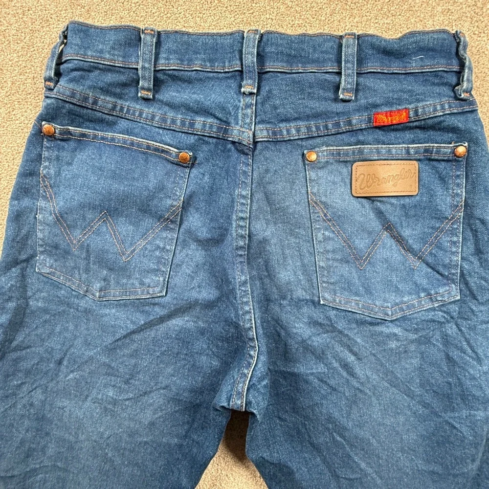 Wrangler Cowboy Cut‎ Straight Leg Blue Denim Jeans Mens 31x29.5 High Rise